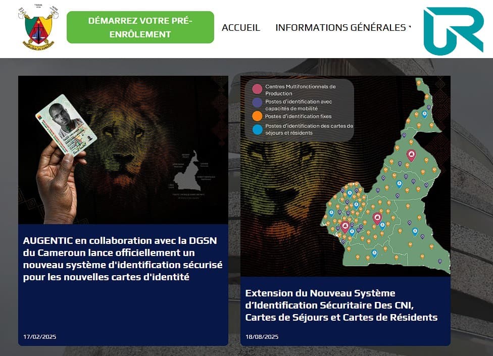 Pré-enrôlement cni cameroun en ligne gratuit | Uniresa